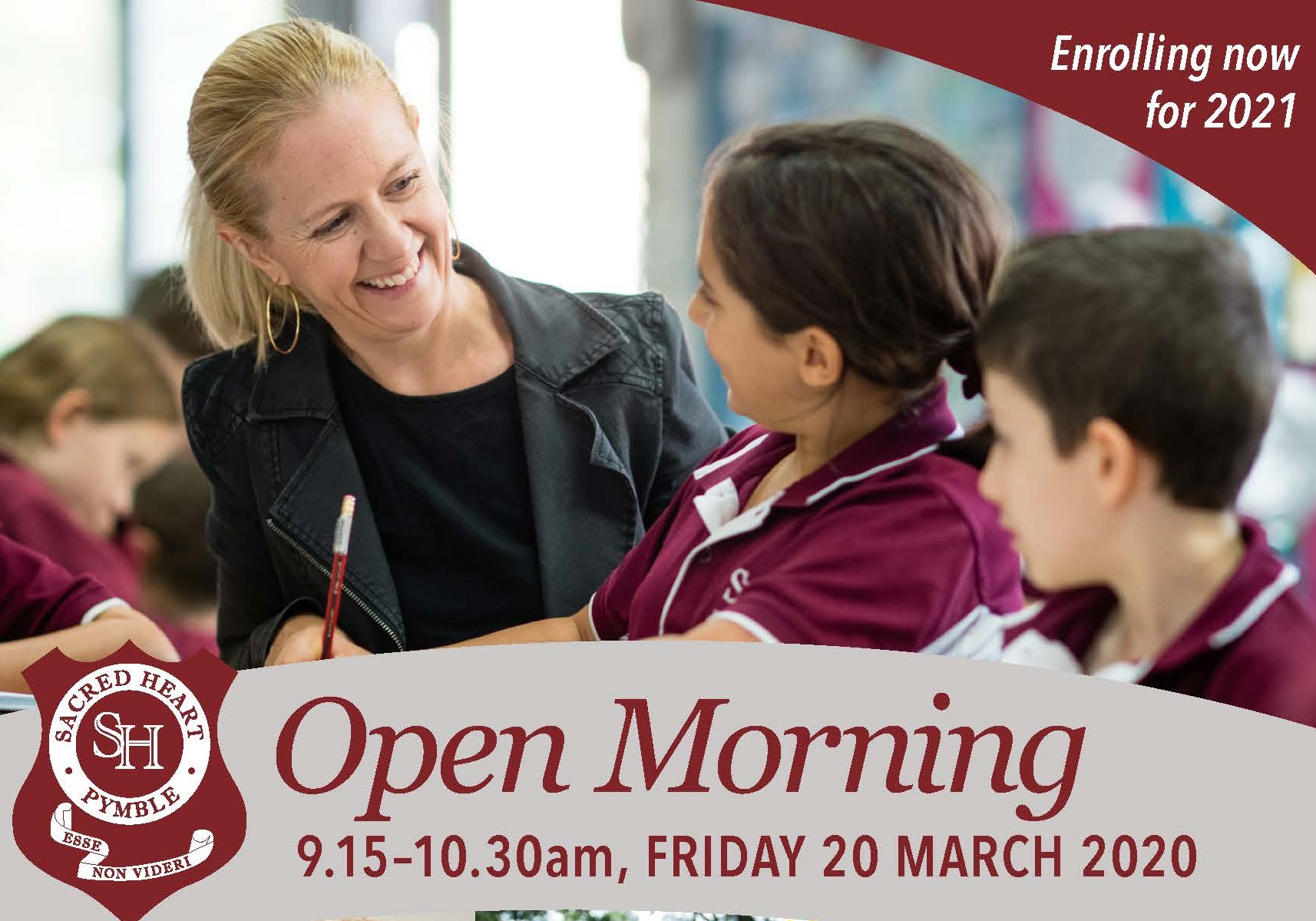 Open Day 2020 Postponed Until Further Notice - Sacred Heart, Pymble